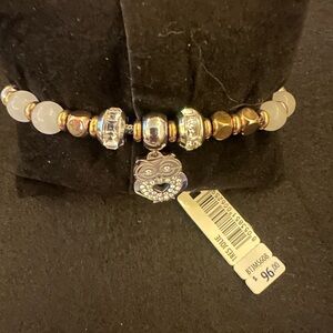 Tres Jolie Accessories Gold and Silver Owl Charm Bracelet
